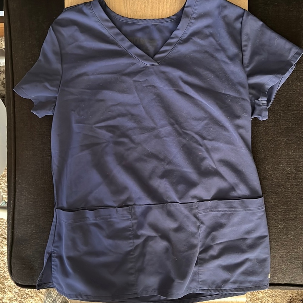 greys anatomy dark navy scrubs size medium